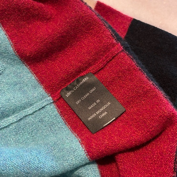 ZOE striped cashmere cardigan M-L - Picture 3 of 5